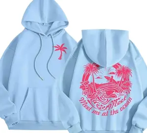 Adult & Youth Amazon Pink Palm Puff Hoodie – Graphic Sweatshirt for Girls, Kids & Boys, Casual Streetwear Fashion Apparel Pullover Top