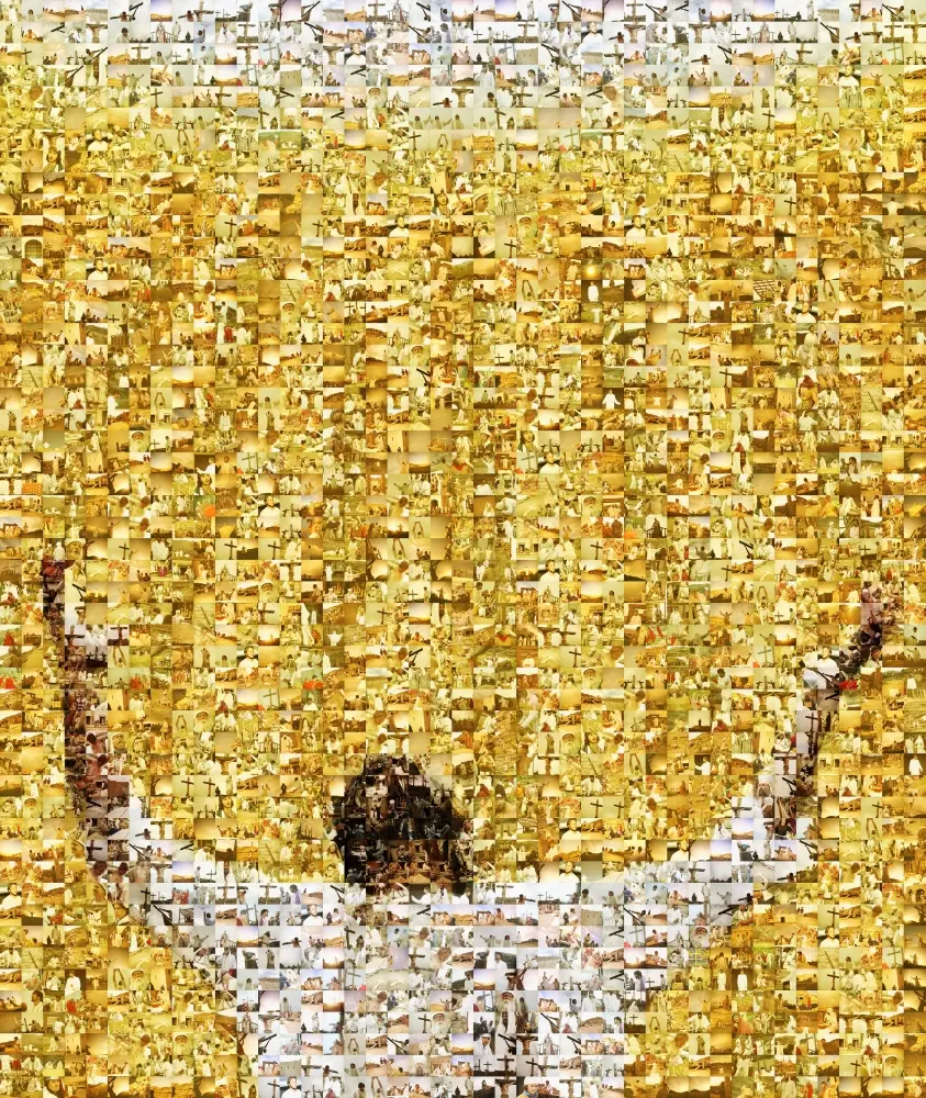 Decorative Mosaic of a Jesus Christ Poster Print by Kelly Redinger - Posterazzi DPI1784374LARGE, 24 x 30 in Large Size, Home Decor Wall Art, Religious Home Supplies Ideal for Gifting Occasions