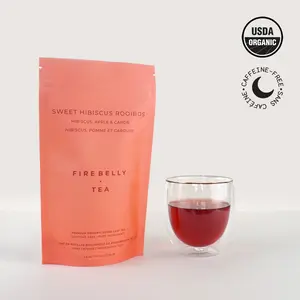 Sweet Hibiscus Rooibos - Organic Hibiscus, Apple & Carob Herbal Infusion