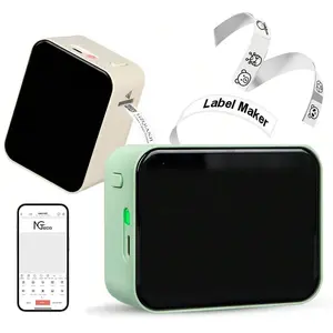 Portable Label Printer, 1 Set USB Rechargeable Label Printer with Label, Multifunctional Label Maker for Marking Container Cable