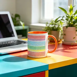 11oz Rainbow Mug, Microwave Safe, Great Black Friday Gift for Dad & Friends
