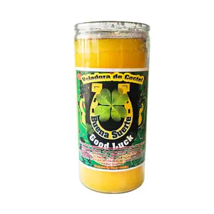 Jumbo Veladora Preparada de Buena Suerte / Fixed Jumbo 14 Day Good Luck Candle