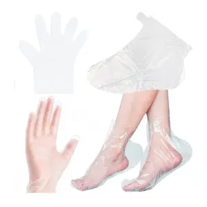 200PCS Paraffin Wax Liners for Hands and Feet – Extra Thick Plastic Gloves & Foot Bags for Paraffin Bath, Moisturizing Mitts and Sock Liners for Spa Treatment