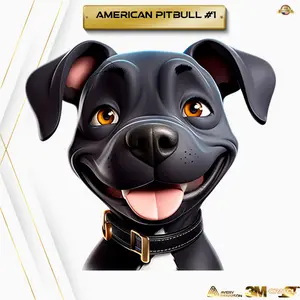 American Pitbull Pup Art: High-Definition Decals for Dog Lovers | Majestic Pitbull Decals: High-Def Prints of Beautiful Puppies