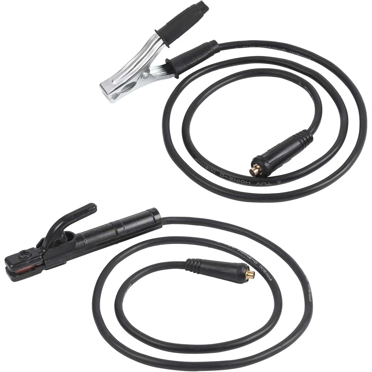 MMA/ARC Electrode Holder Lead Ground Clamp 1.5m ARC MMA With Cables, Din 10-25 Connector