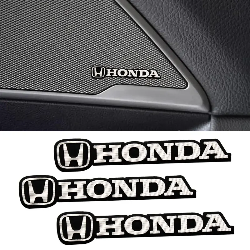 Honda Prelude Rear Bumper Emblem Badge – 3D Resin, Chrome Silver, Glossy Finish