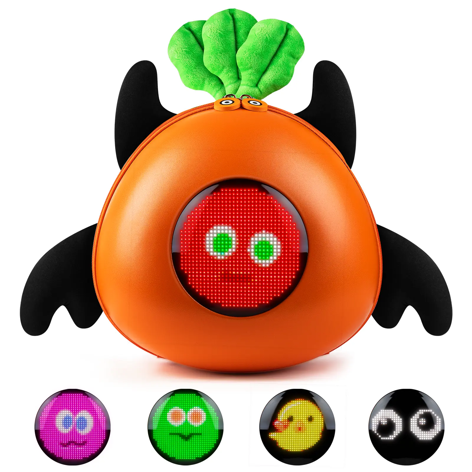 Kids' Novelty Squishy Youth Backpack - App-Controlled Programmable LED Animations, Playful Interactive Bag That Enhances Playtime, Top Gift Ideas for Boys & Girls