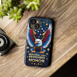 Memorial Day Tribute: American Eagle Honor Phone Case IP 17 16 15 14 13 12 Pro Max X
