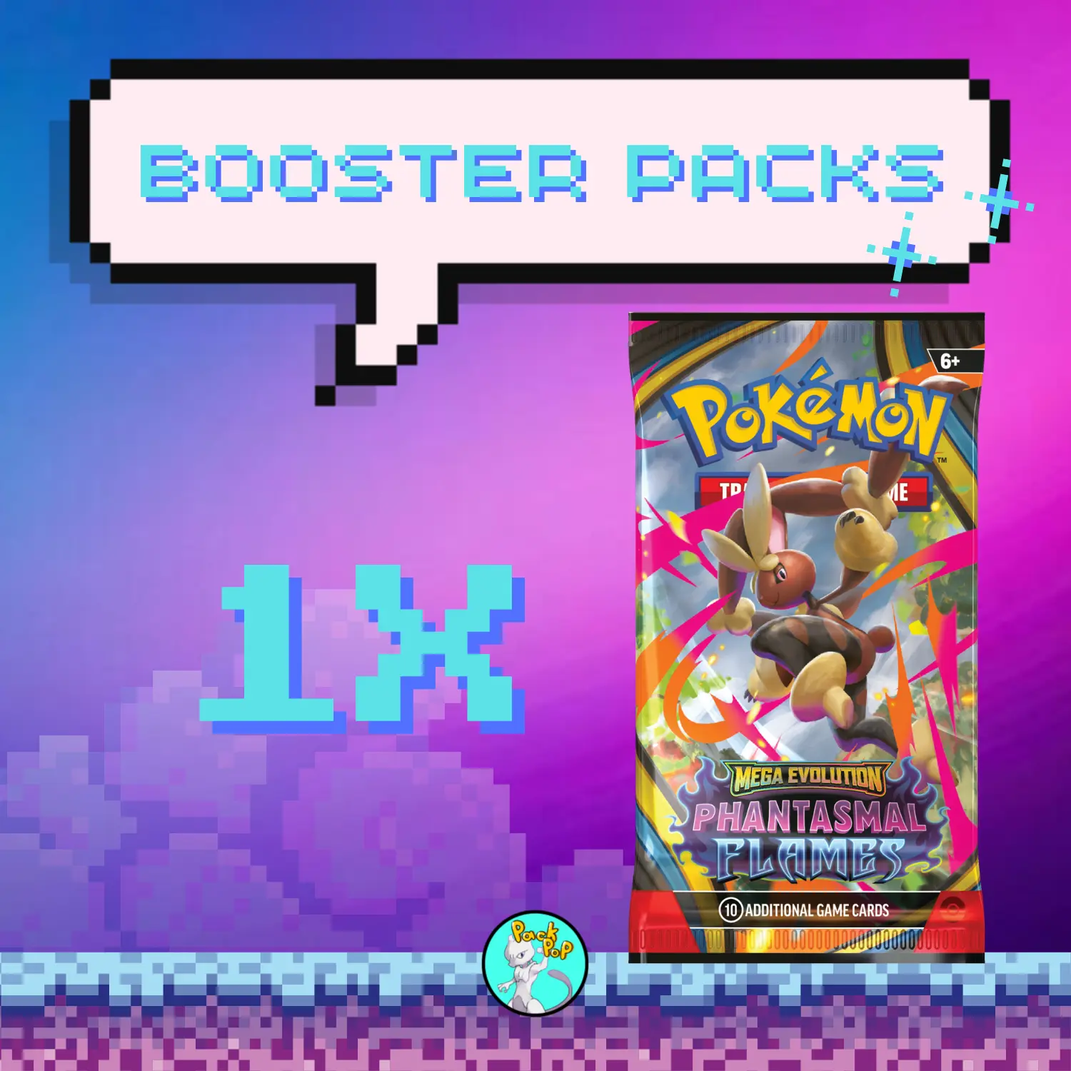 1x Mega Evolutions Phantasmal Flames Booster Packs