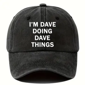 I'm Dave Doing Dave Things Vintage Washed Dad Hat|   Funny Name Humor Baseball Cap tiktokshopspringglowup