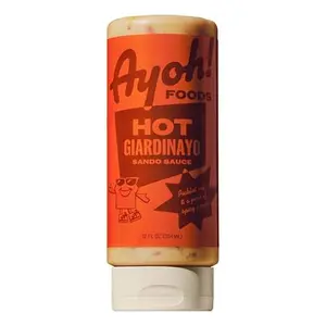 Ayoh Foods, Sando Sauce, Sandwich Sauce, (1-12 Ounce Bottle) - Creamy & Flavorful, Perfect for Sandwiches, Wraps & Dips, Created by Molly Baz (Hot Giardinayo)