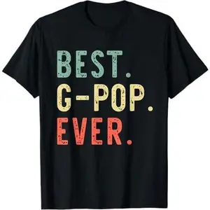 Best GPop Ever Family Funny Retro Vintage G-Pop T-Shirt
