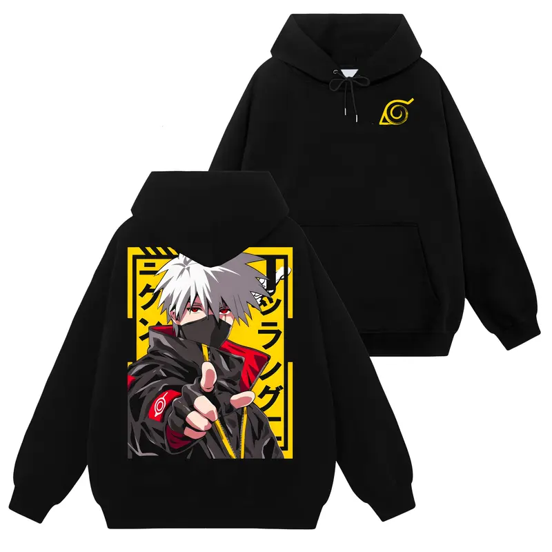kakashi embroidered hoodie - TikTok Shop