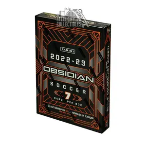 2022/23 Panini Obsidian Soccer Hobby Box - 4 Autos or Mems Per Box