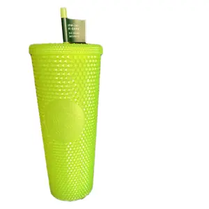 Starbucks New Lemongrass Glow-in-the-dark USA Bling Studded Venti 24oz Tumbler