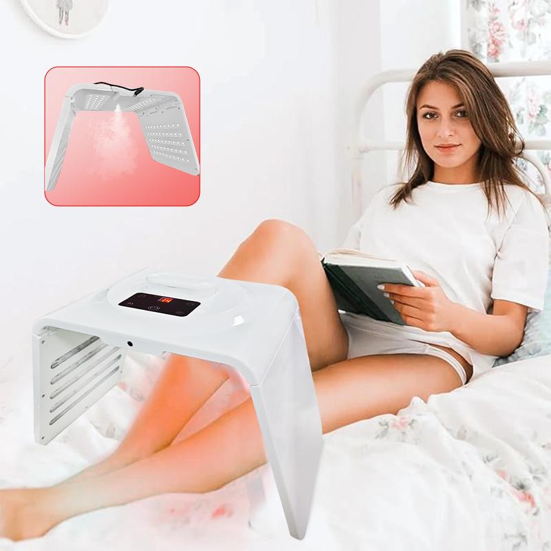 Summervibe Multi-functional LED Light Therapy Device with Nano Mist Steam, Full-Body Use for Facial, Back & Skin Care, At-Home Spa Experience