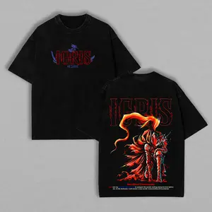 Limited Edition IGRIS Sung Jin-Woo Solo Leveling Anime Double Printed Oversize Lightweight Acid Washed Tee, Gift For Anime Fan Menswear Top merch