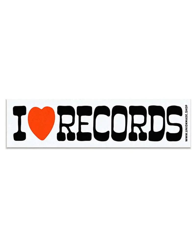 I Love Records Bumper Sticker