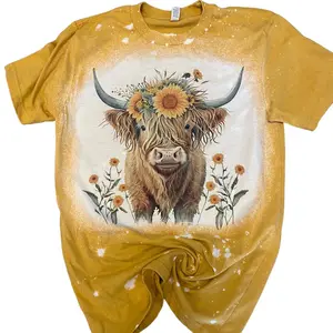 sunflowers & Highland Cow t-shirt
