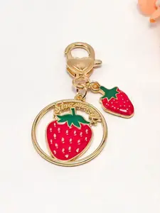 Summer Fruit Backpack Charm, Strawberry Lychee Watermelon Apple Grapefruit, Unisex Student Bag Accessory, Couple's Purse Decoration