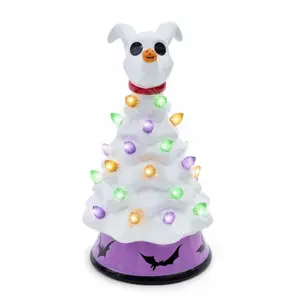 Disney The Nightmare Before Christmas Zero Light-Up Ceramic Christmas Tree
