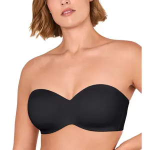 Delimira Plus Size Women Strapless Unlined Underwire Support Minimizer Bra