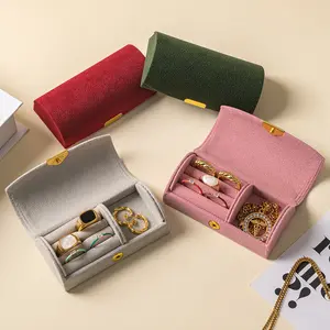 Mini Jewelry Storage Box | Portable Travel Organizer Case | Small Jewelry Box For Rings Earrings Necklaces