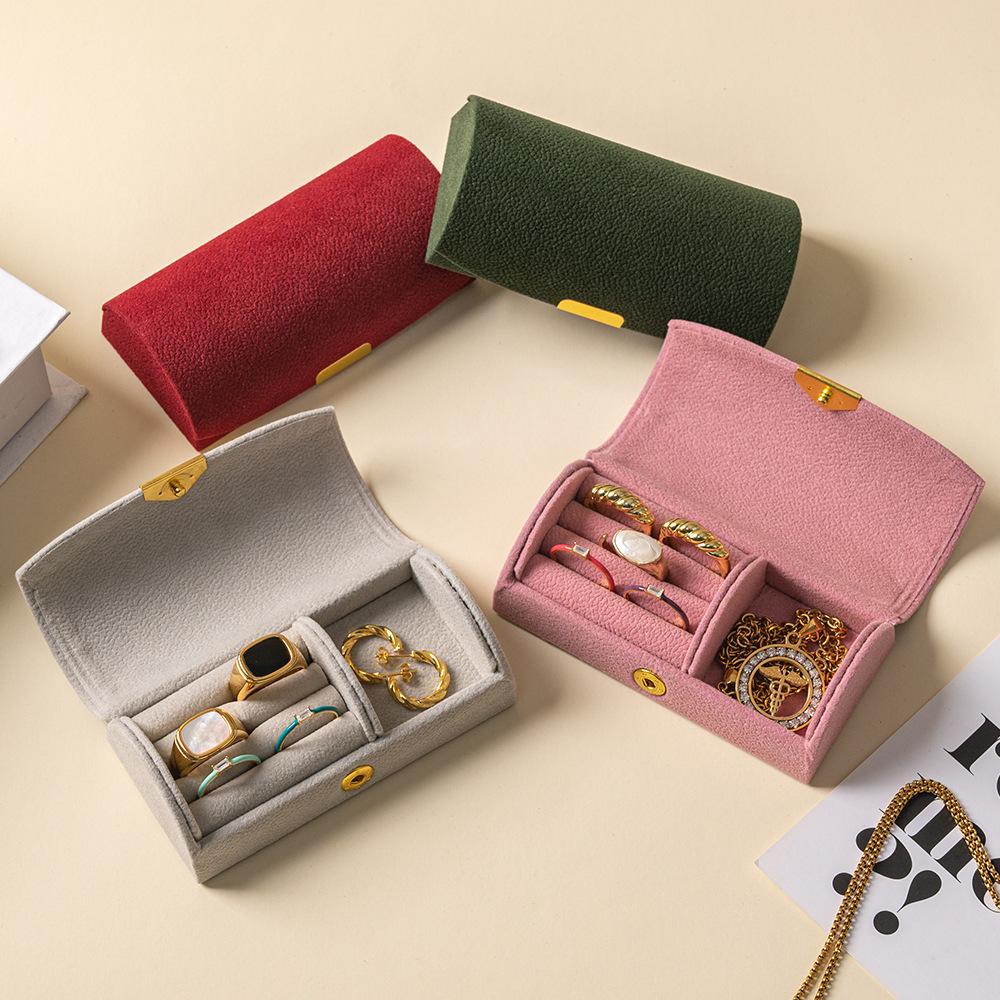 Mini Jewelry Storage Box | Portable Travel Organizer Case | Small Jewelry Box For Rings Earrings Necklaces