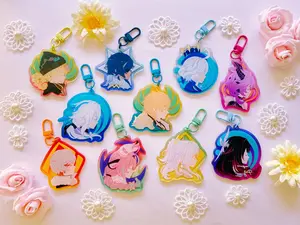Genshin Impact Vision Acrylic Keychain: Series 2, Double Sided Keychain, collectible item, gift for fans.
