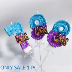 Creative Kpop Anime Character 3D Number Candles, Birthday Party Decorations, Cake Topper, Girl Kpop Fan Gift, Wedding Cake Topper