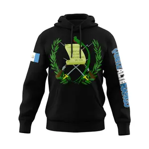Guatemala States Design Black Hoodie