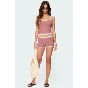 Saylor striped knit shorts