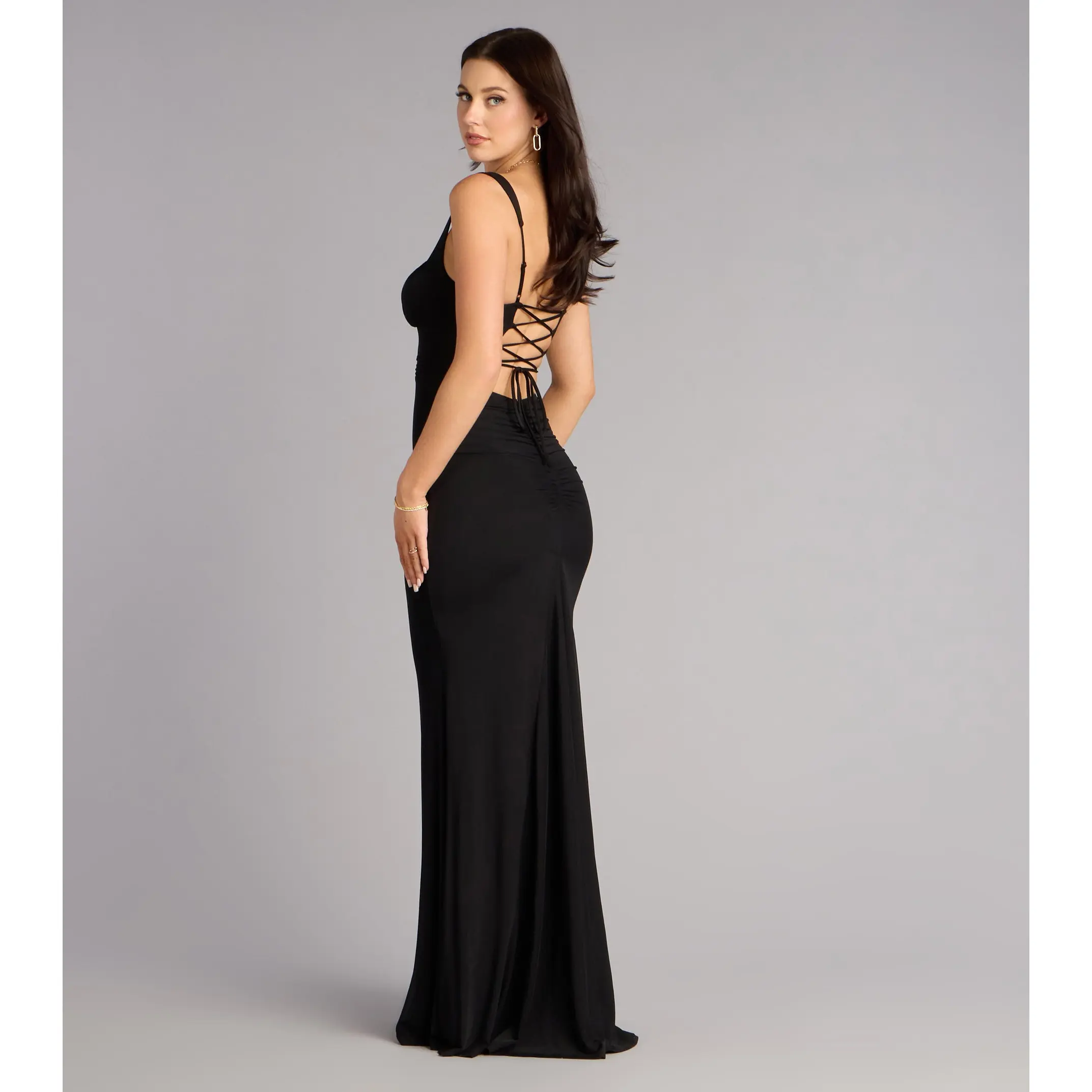 Arden Mesh Lace-Up Mermaid Formal Dress - TikTok Shop Arden Mesh Lace-Up Mermaid Formal Dress - TikTok Shop
