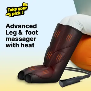 【FIT KING】 Leg and Foot Massager with Heating Leg Massager Boots Adjustable feetmassager for mothersday gift