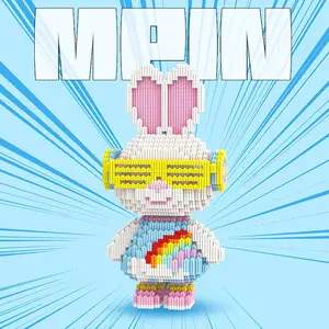 Building Blocks Set, 2200 Pieces, 28cm High, Creative DIY Toy for Kids, Home Decor Gift for Boys & Girls