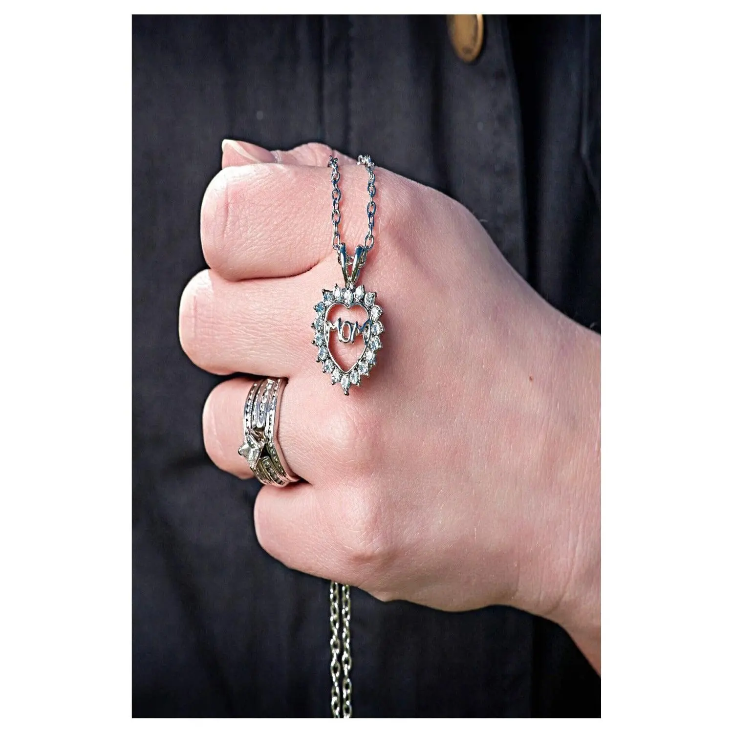 Mom Heart Necklace - Final Sale