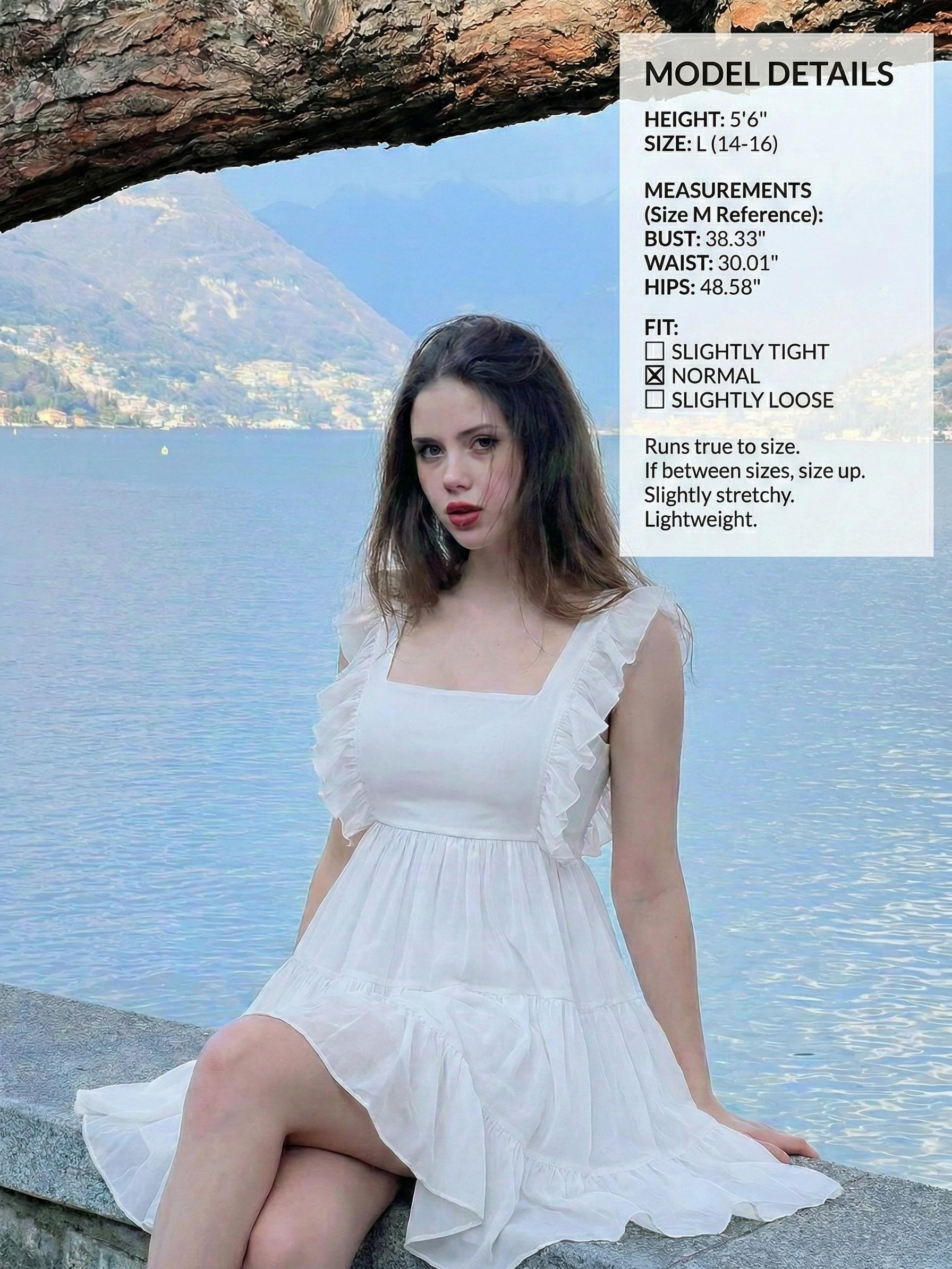 Women’s Summer Slightly Transparent Lightweight Square Neck Tie Back Ruffle Sleeve Tiered Casual A-Line Short Mini Dress 2026 New Little Black Dress For Women Party Basic Womenswear Minimalist Women’s Summer Slightly Transparent Lightweight Square Neck Tie Back Ruffle Sleeve Tiered Casual A-Line Short Mini Dress 2026 New Little Black Dress For Women Party Basic Womenswear Minimalist