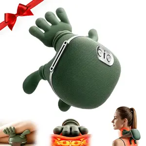 Black Friday Deal! Shoulder Massager Electric Cervical Massager Bionic Hand Heating Wireless Portable 3D Kneading Massage for Neck Shoulders & Hands Unisex Lightweight & Adjustable Speed Settings,Mother's Day Gift-001