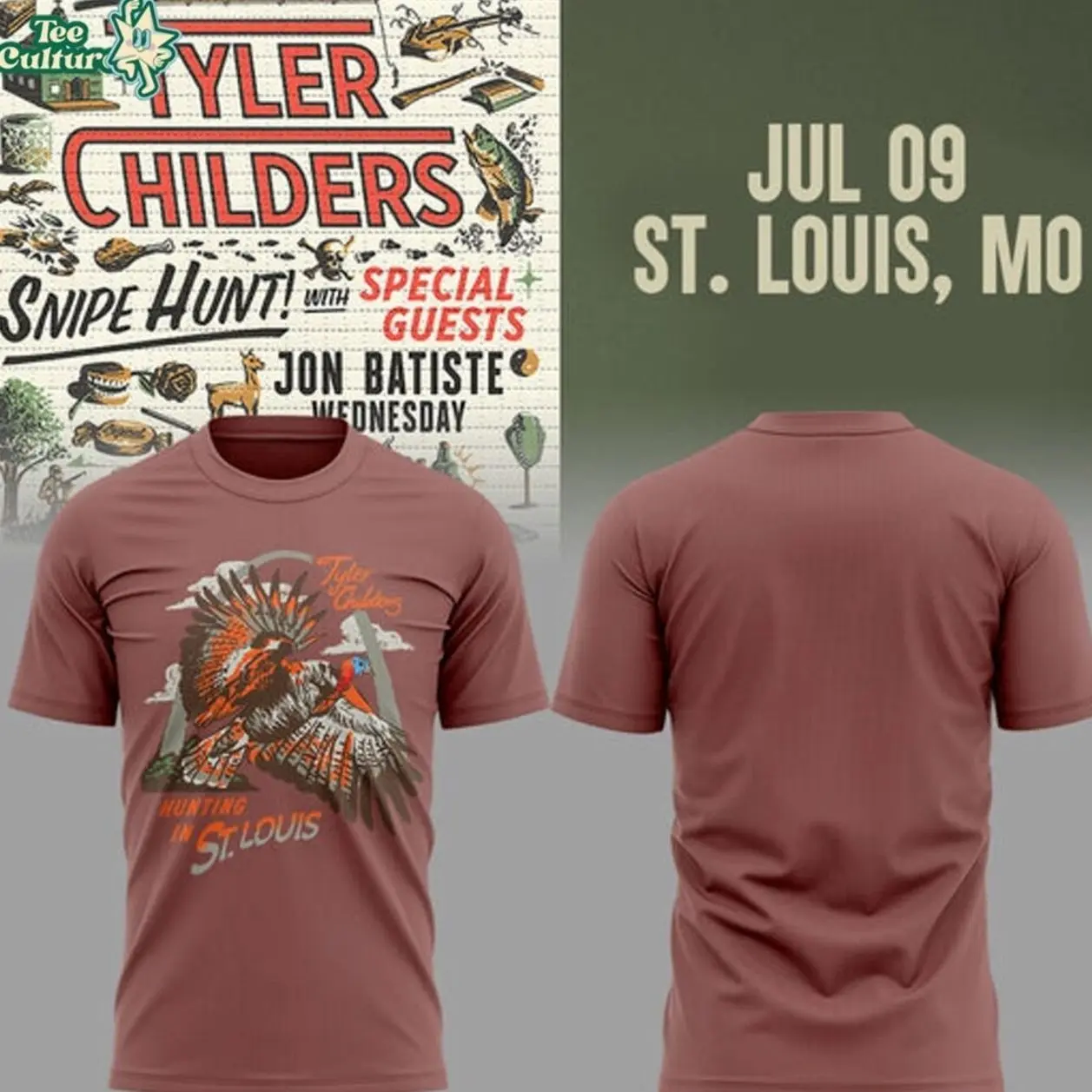 Limited Edition Snipe Hunt Tour 2026 At St.Louis,Mo TShirt 2d 2IX