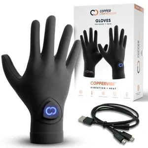 CopperVibe Vibration & Heat Gloves by Copper Compression | Heated Hand Massage