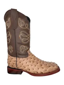 Bota/Boot- De Avestruz Piel Grabado Orix (Print)