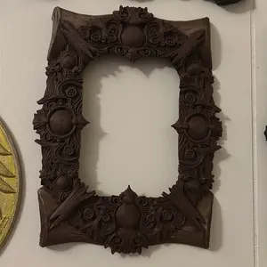 Midnight Forest Relic Ornate Frame – Dark Woodland Vintage Wall Decor