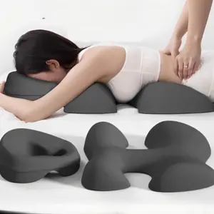 Ergonomic Memory Foam Face/Chest T-Pillow | Salon SPA Massage Pad - Detachable & Machine Washable, Soft Polyester Cover with Zipper, Polyurethane Filled, Adult Size, All-Season Use