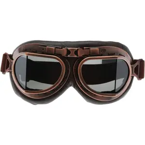 Goggles, ATV Motocross Goggles, Dirt  Racing Riding Off Road Scooter Glasses, Windproof  Eyewear for Adults Men Women, Copper Frame  Lens