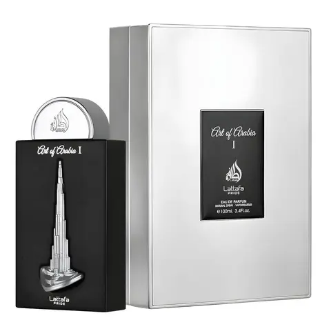 Lattafa Pride Art of Arabia I Unisex Eau de Parfum Spray - 3.4 oz, Amber Citrus Fragrance