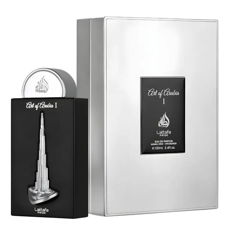 Lattafa Pride Art of Arabia I Unisex Eau de Parfum Spray - 3.4 oz, Amber Citrus Fragrance