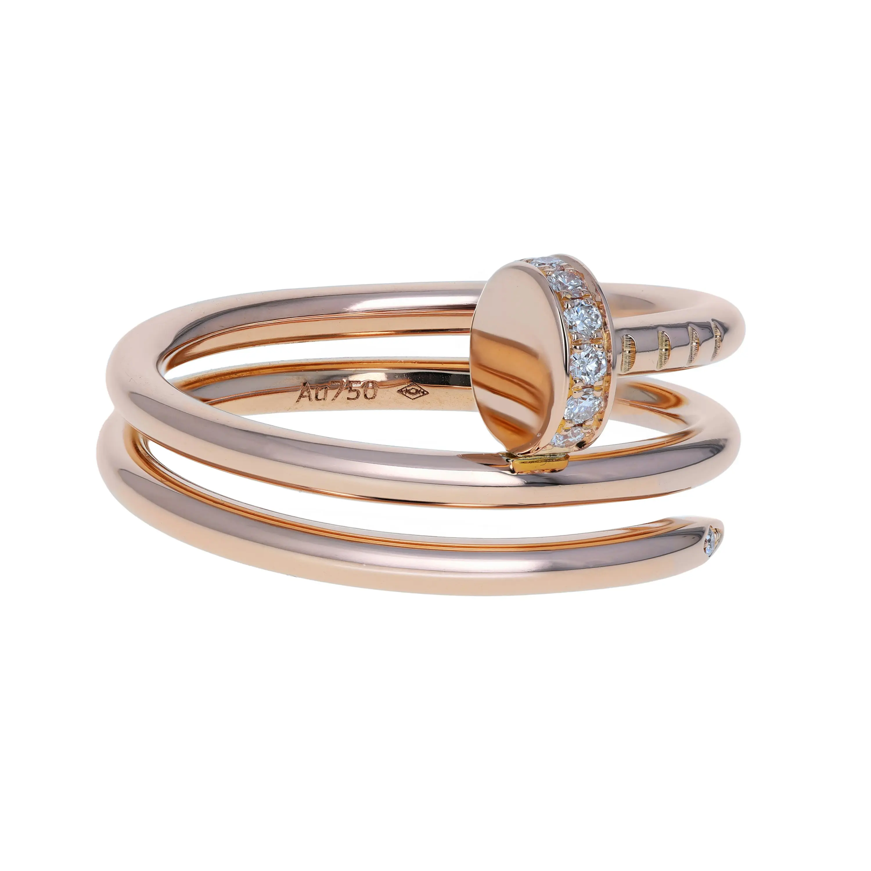 Pre-owned Cartier Juste Un Clou Ring Size 50