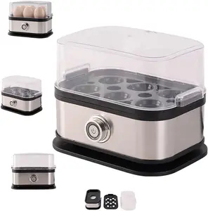 2025 Perfect Breakfast Eggs in Minutes – This Compact 6-Cup Electric Egg Cooker Steams Eggs to Your Exact Doneness, Features a Transparent Lid for Easy Monitoring, and Its Portable Stainless Steel Design Makes It Ideal for Home, Dorms, or Travel