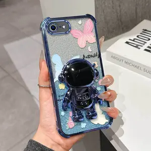 1 Piece Butterflies flying Suitable For iPhone 16e With Stylish And Stand Flexible iPhone XR/17 Pro Max/16e/X/XS Max/8 Plus/16/16 Plus/8/7/SE 2020/2022/11/XS/7 Plus/17/17 Air/16 Pro Max Protective Phone Case Cover Perfect For Daily Use