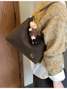 Valentine's Day Women's Crossbody Bag, Vintage Unique Matte Handbag, 2026 New Luxury Fashion Underarm Bucket Bag, Hobo Crossbody Bag